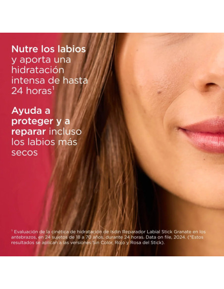 Isdin Reparador Labial con Ácido Hialurónico Stick 4 g - Color Rojo