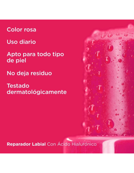Isdin Reparador Labial con Ácido Hialurónico Stick 4 g - Color Rosa