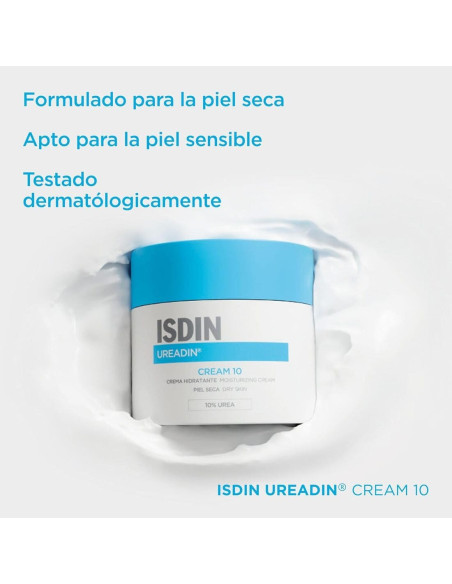 Isdin Ureadin Cream 10 Crema Hidratante Piel Seca 10% Urea 300 ml