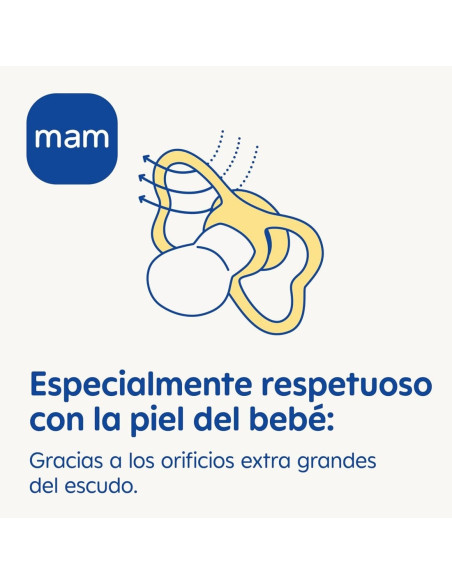 Mam Chupete Silicona Air Night Brilla en la Oscuridad +16 meses - 2 unidades