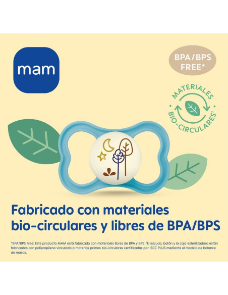 Mam Chupete Silicona Air Night Brilla en la Oscuridad +16 meses - 2 unidades
