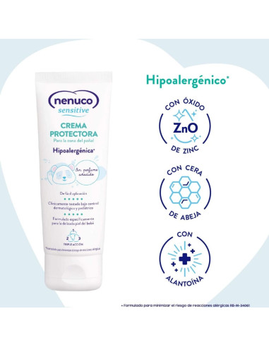 Nenuco Sensitive Crema Protectora del Pañal 100 ml