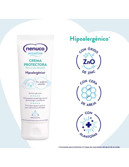Nenuco Sensitive Crema Protectora del Pañal 100 ml