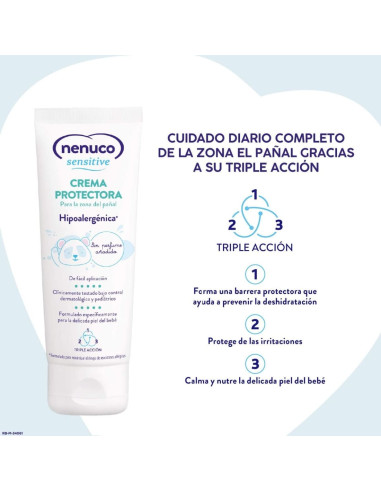 Nenuco Sensitive Crema Protectora del Pañal 100 ml