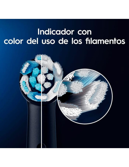 Oral-B Cabezales Ultimate Clean Recambio Negro Cepillo Dental Adulto Oral B iO - 4 unidades