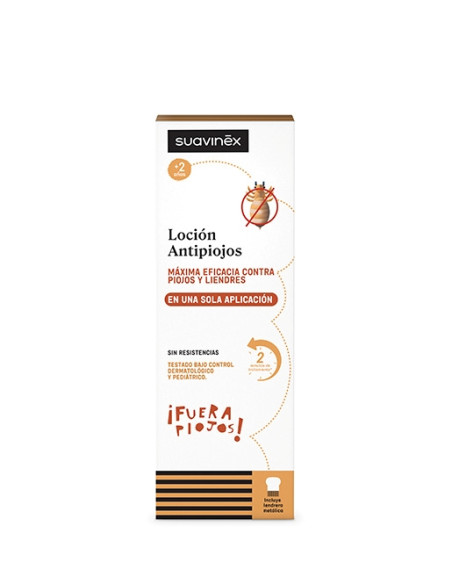 Suavinex Loción Antipiojos con Lendrera Metálica +2 años