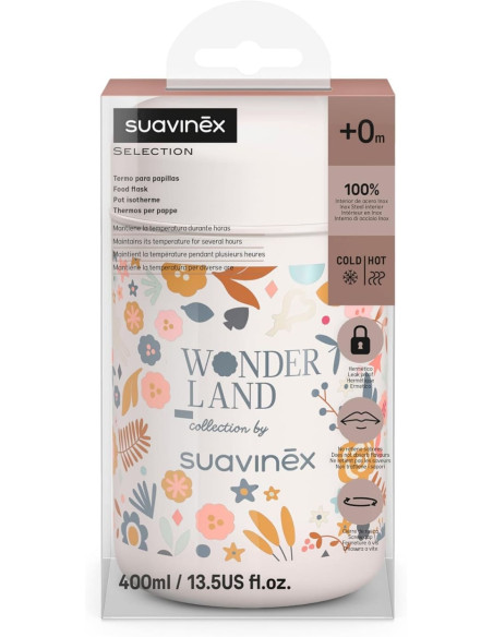 Suavinex Selection Termo Papillas Bebé Wonderland Flores 400 ml +0m