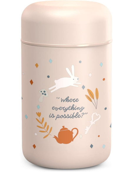Suavinex Selection Termo Papillas Bebé Wonderland Rosa 400 ml +0m