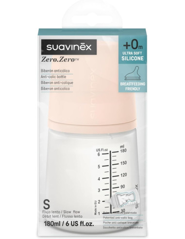 Suavinex Zero.Zero Biberón Anticólico Tetina...