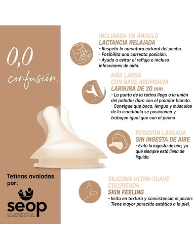 Suavinex Zero.Zero Biberón Anticólico Tetina...