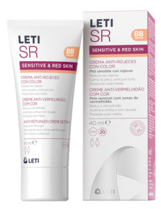 LetiSR BB Cream Anti-Rojeces con Color SPF 20 - 40 ml