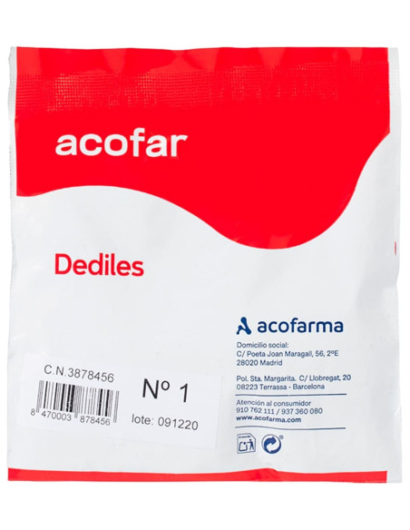 Acofar Dedil Látex Talla 1 - 1 unidad