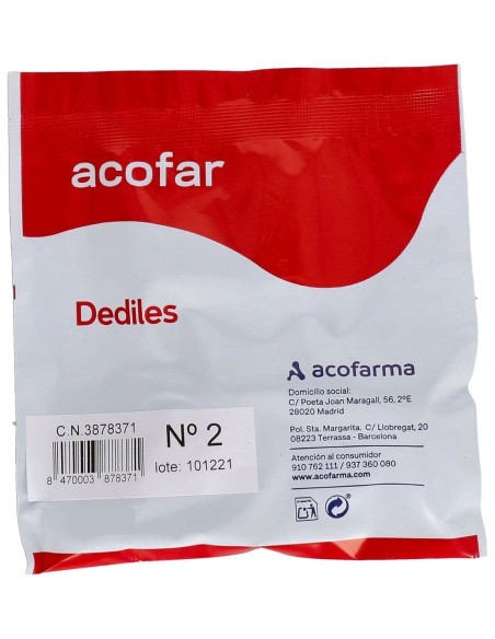 Acofar Dedil Látex Talla 2 - 1 unidad