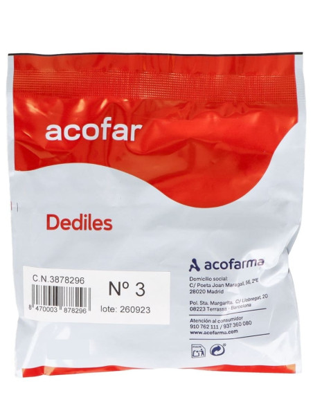 Acofar Dedil Látex Talla 3 - 1 unidad