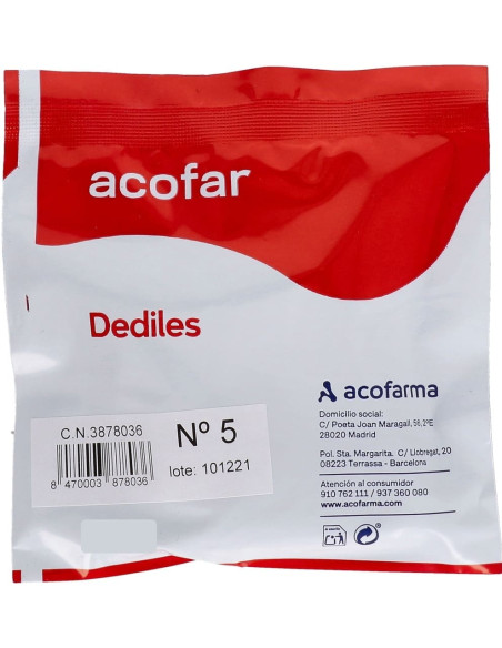Acofar Dedil Látex Talla 5 - 1 unidad