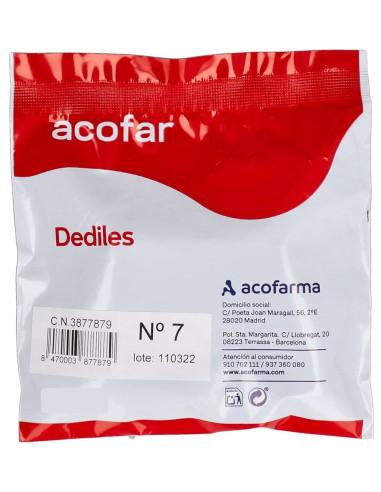 Acofar Dedil Látex Talla 7 - 1 unidad
