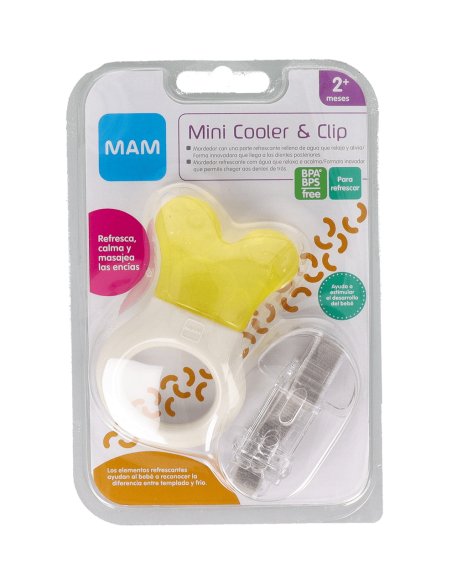 Mam Mini Cooler & Clip Mordedor Color Amarillo