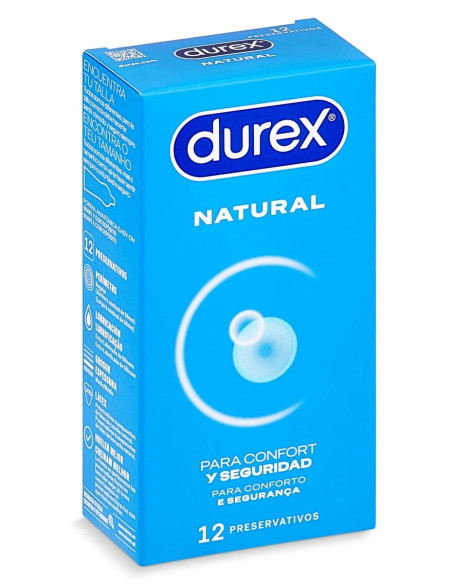 Durex Preservativo Natural Regular Fit 12 unidades + Sensitivo 3 unidades