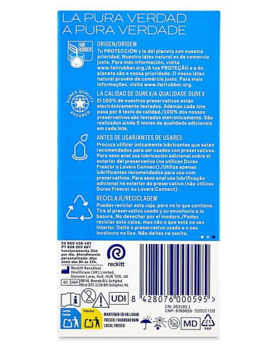 Durex Preservativo Natural Regular Fit 12...