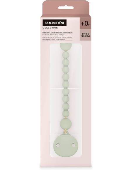 Suavinex Selection Broche Pinza Bolitas Silicona +0m