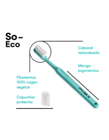 PHB Cepillo Dental Adulto So-Eco Medio 2 unidades