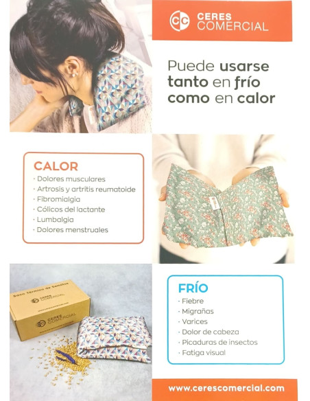 CC Saco Semillas Térmico Frío-Calor Cervical