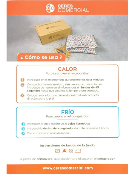 CC Saco Semillas Térmico Frío-Calor Cervical