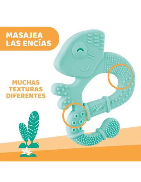 Chicco Mordedor Superblando de Silicona Iguana +2m