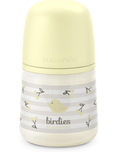 Suavinex Biberón Tetina Fisiológica SX Pro de Silicona Flujo Lento 150 ml +0m