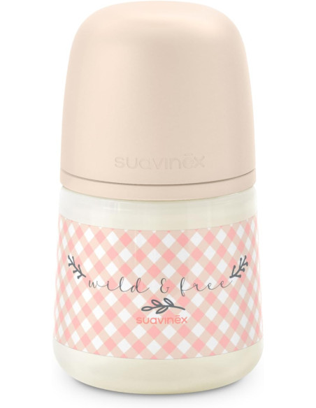 Suavinex Biberón Tetina Fisiológica SX Pro de Silicona Flujo Lento 150 ml +0m