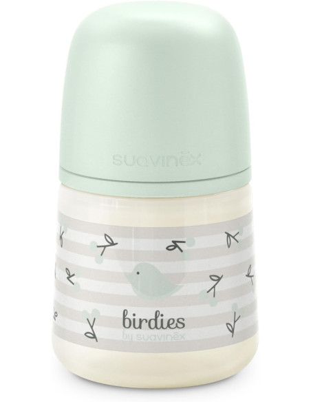 Suavinex Biberón Tetina Fisiológica SX Pro de Silicona Flujo Lento 150 ml +0m