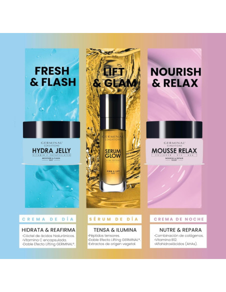 Germinal Sensations Mousse Relax Crema Mousse Redensificante y Reparadora Night 50 ml