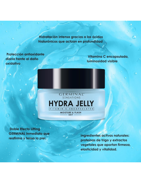Germinal Sensations Hydra Jelly Crema Gel Hidratante Doble Efecto Lifting Day 50 ml
