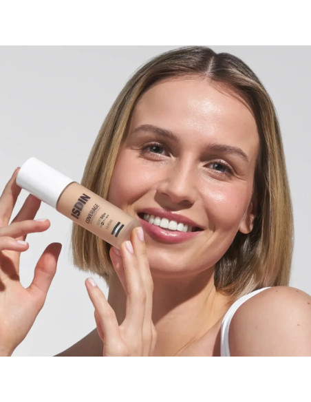Isdin Coverage Base de Maquillaje con muy alta protección SPF 50+ Color 1.0 Pearl - 30 g