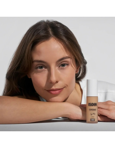 Isdin Coverage Base de Maquillaje con muy alta protección SPF 50+ Color 2.0 Beige - 30 g