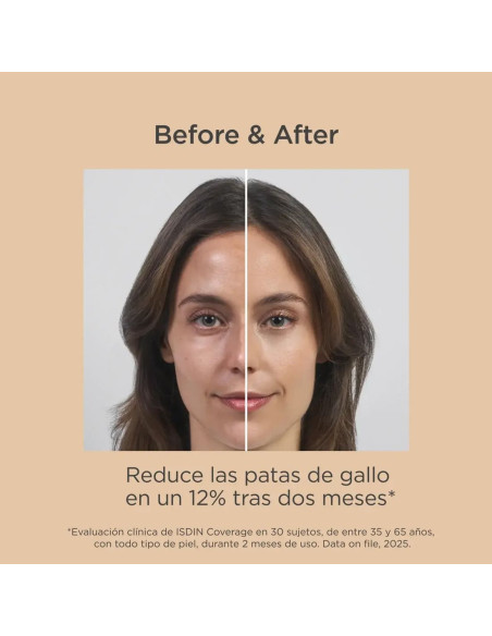 Isdin Coverage Base de Maquillaje con muy alta protección SPF 50+ Color 2.0 Beige - 30 g