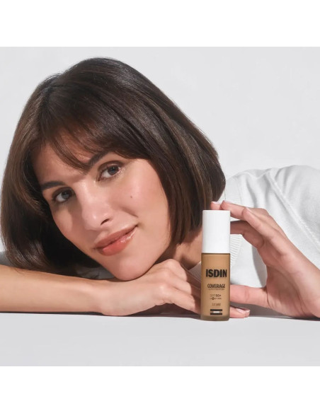 Isdin Coverage Base de Maquillaje con muy alta protección SPF 50+ Color 3.0 Sand - 30 g
