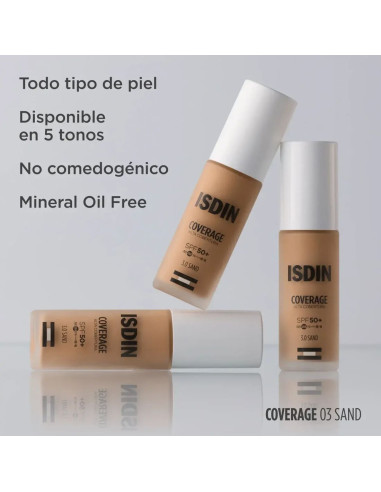 Isdin Coverage Base de Maquillaje con muy alta...