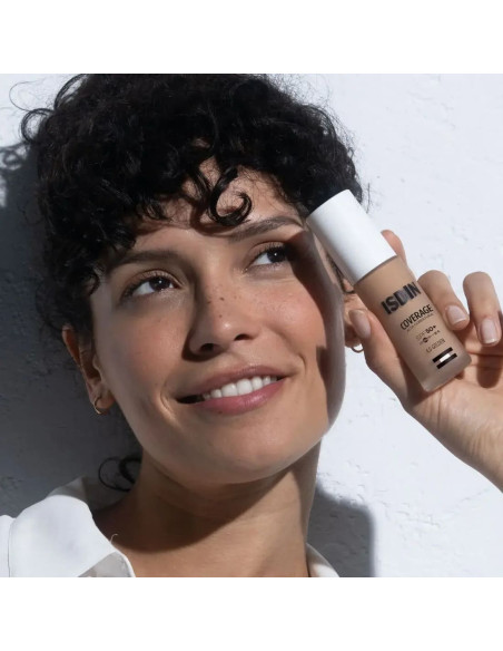 Isdin Coverage Base de Maquillaje con muy alta protección SPF 50+ Color 4.0 Golden - 30 g