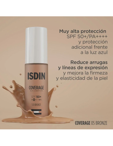 Isdin Coverage Base de Maquillaje con muy alta...