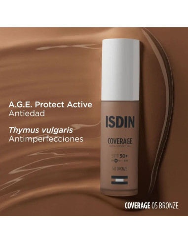 Isdin Coverage Base de Maquillaje con muy alta...