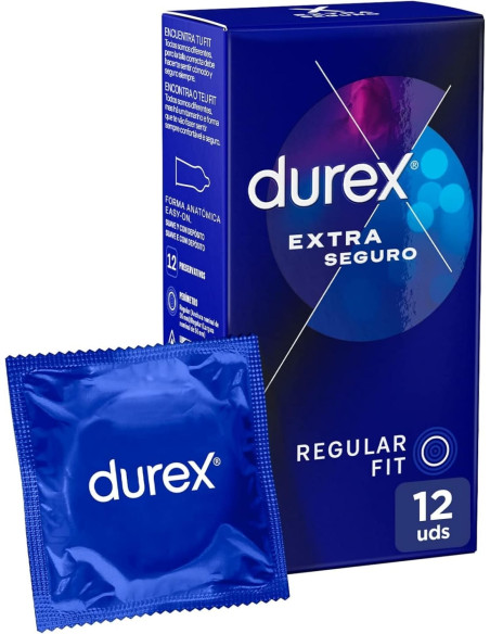 Durex Preservativo Extra Seguro Regular Fit 12 unidades