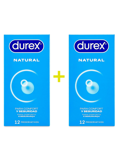 Durex Preservativo Natural Regular Fit Pack 12+12 unidades