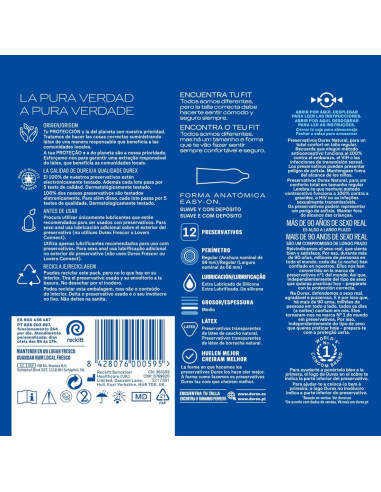 Durex Preservativo Natural Regular Fit Pack...