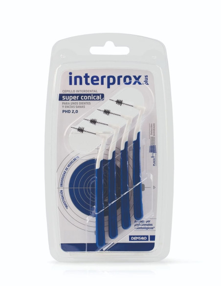 Interprox Plus Cepillo Interdental Super Conical 2.0 mm 4 unidades