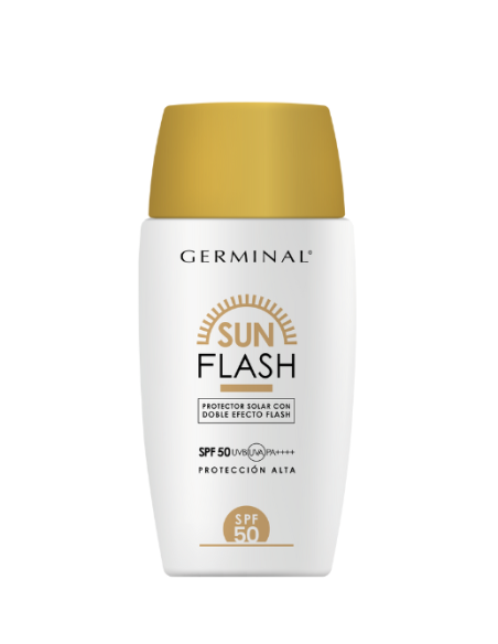 Germinal Sun Flash Protector Solar con Doble Efecto Flash SPF 50 - 50 ml