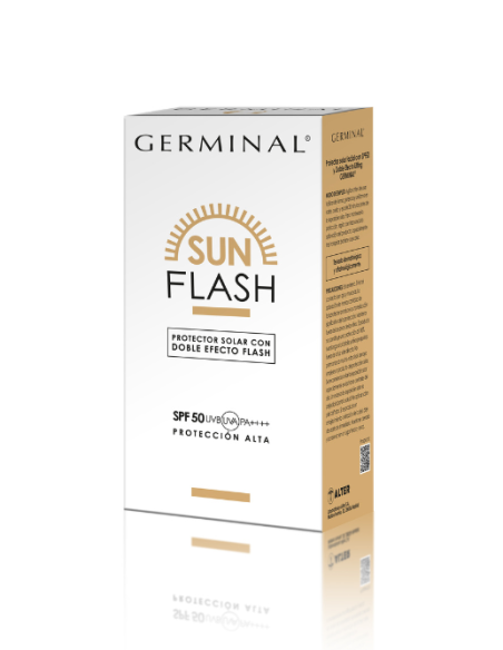 Germinal Sun Flash Protector Solar con Doble Efecto Flash SPF 50 - 50 ml