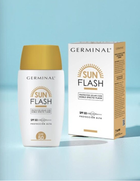 Germinal Sun Flash Protector Solar con Doble Efecto Flash SPF 50 - 50 ml