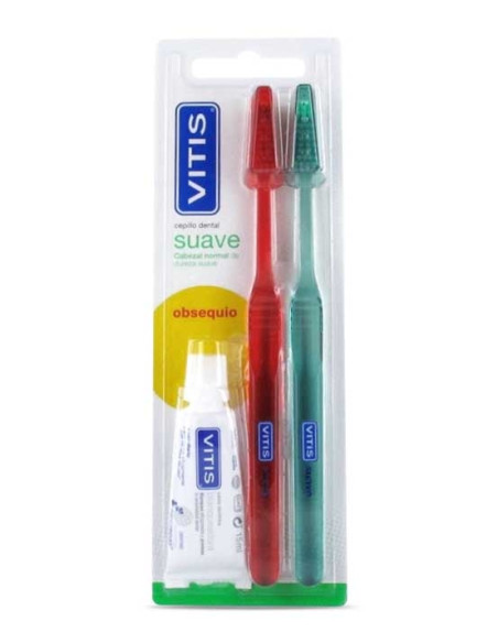 Vitis Cepillo Dental Adulto Suave 2 unidades