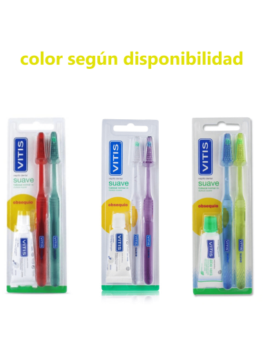 Vitis Cepillo Dental Adulto Suave 2 unidades